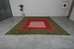 Hand-Knotted Moroccan Wool Rug - Custom Size with Intricate Design