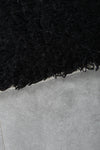 Black Moroccan rug  1.9 FT X 2.1 FT
