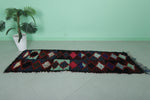 Entryway Handmade Berber Moroccan Rug – 2.4 FT X 7 FT | Unique Artisan Design