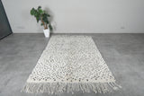 Handmade wool rug 4.9 FT X 6.6 FT