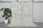 Handmade wool rug 4.9 FT X 6.6 FT