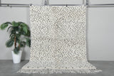 Handmade wool rug 4.9 FT X 6.6 FT