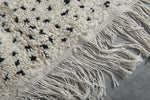 Handmade wool rug 4.9 FT X 6.6 FT