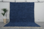 Blue Moroccan Rug - Handmade Wool Rug - Custom Size