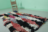 Colorful Moroccan Berber Rag Rug - 2.7 x 6 ft | Handmade Shaggy Rug