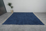 Blue Moroccan Rug - Handmade Wool Rug - Custom Size