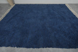 Blue Moroccan Rug - Handmade Wool Rug - Custom Size