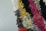 Colorful Moroccan Berber Rag Rug - 2.7 x 6 ft | Handmade Shaggy Rug