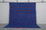 Blue Moroccan Rug - Handwoven Wool Rug - Custom Design