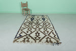 Handwoven Moroccan Berber Rug - Traditional Diamond Pattern