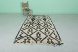 Handwoven Moroccan Berber Rug - Traditional Diamond Pattern