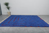 Blue Moroccan Rug - Handwoven Wool Rug - Custom Design