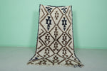 Handwoven Moroccan Berber Rug - Traditional Diamond Pattern