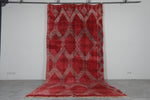 Red Moroccan Handwoven Rug 6.4 FT X 12.6 FT Tribal Rug