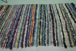 Handmade Boucherouite Berber Moroccan Rug – 4.2 x 7 FT | Colorful Striped Rug