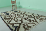 Handwoven Moroccan Berber Rug - Traditional Diamond Pattern