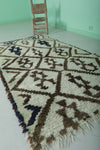 Handwoven Moroccan Berber Rug - Traditional Diamond Pattern