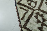 Handwoven Moroccan Berber Rug - Traditional Diamond Pattern