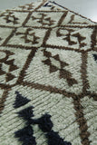 Handwoven Moroccan Berber Rug - Traditional Diamond Pattern