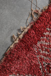 Red Moroccan Handwoven Rug 6.4 FT X 12.6 FT Tribal Rug