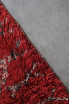 Red Moroccan Handwoven Rug 6.4 FT X 12.6 FT Tribal Rug