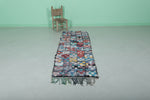 Handmade Moroccan Berber Patchwork Rug - 2.1 x 6.8 ft | Colorful Runner