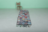 Handmade Moroccan Berber Patchwork Rug - 2.1 x 6.8 ft | Colorful Runner