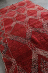 Red Moroccan Handwoven Rug 6.4 FT X 12.6 FT Tribal Rug