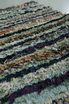 Handmade Boucherouite Berber Moroccan Rug – 2.6 x 5.6 ft | Vibrant Striped Boho Style