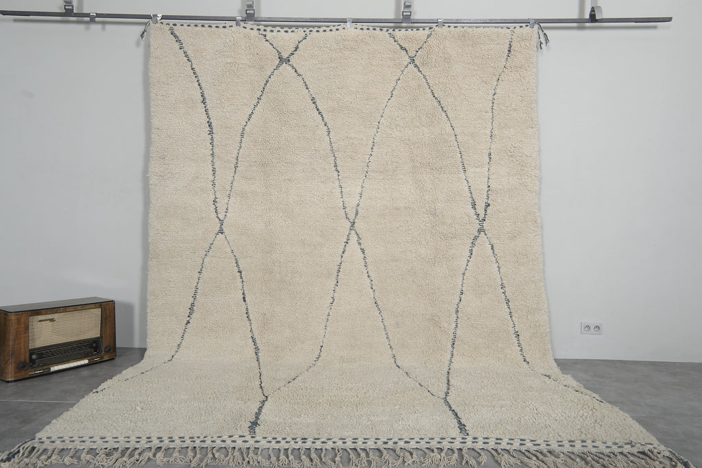 Beni ourain Moroccan rug 9.2 X 12.2 Feet