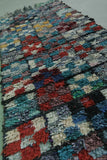 Handmade Moroccan Berber Patchwork Rug - 2.1 x 6.8 ft | Colorful Runner