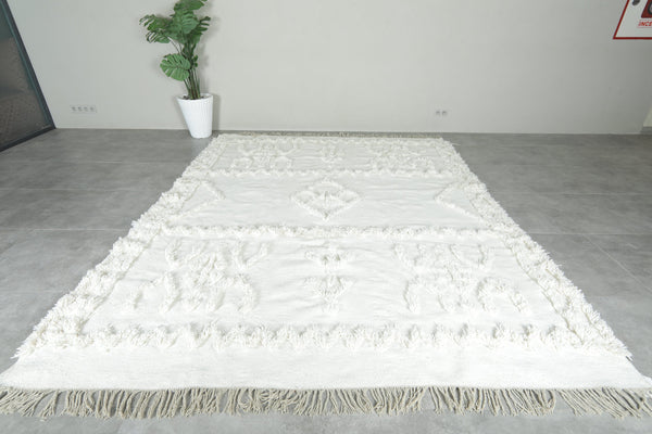 White berber Moroccan rug - Custom size