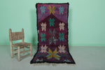 Vibrant Moroccan Berber Rug 2.7 X 6.1 Feet - Handmade Floral Motif