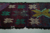 Vibrant Moroccan Berber Rug 2.7 X 6.1 Feet - Handmade Floral Motif