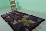 Vibrant Moroccan Berber Rug 2.7 X 6.1 Feet - Handmade Floral Motif
