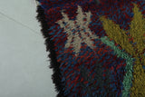 Vibrant Moroccan Berber Rug 2.7 X 6.1 Feet - Handmade Floral Motif