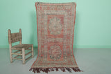 Old Vintage Handmade Berber Rug | 2.5 x 5.1 ft