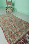 Old Vintage Handmade Berber Rug | 2.5 x 5.1 ft