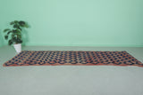 Vintage Handmade Runner Rug – 3.1 x 12.8 FT, Long Moroccan Hallway Carpet