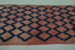 Vintage Handmade Runner Rug – 3.1 x 12.8 FT, Long Moroccan Hallway Carpet