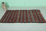 Handwoven Moroccan Kilim Rug - 3.3 X 6 Feet | Authentic Artisan Craftsmanship