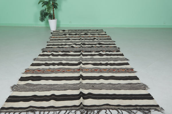 Vintage Moroccan Handwoven Kilim – 4.8 FT x 12 FT | Traditional Wool Rug