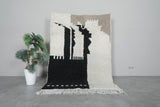 Handmade Moroccan rug 4.6 FT X 6.2 FT