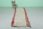 Vintage Handmade Runner Rug – 2.8 x 7 FT, Subtle Neutral Tones