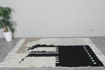 Handmade Moroccan rug 4.6 FT X 6.2 FT