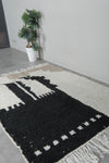 Handmade Moroccan rug 4.6 FT X 6.2 FT