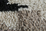 Handmade Moroccan rug 4.6 FT X 6.2 FT