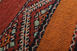 Vintage Moroccan Kilim Rug - Handwoven 5.2 FT X 8.8 FT | Bohemian Home Decor