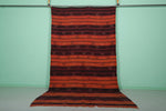 Large Vintage Moroccan Kilim Rug 6.4 x 12.2 FT – Striped Handwoven Design