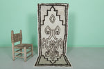 Handwoven Moroccan Berber Rug - Ivory & Brown | Authentic Artisan